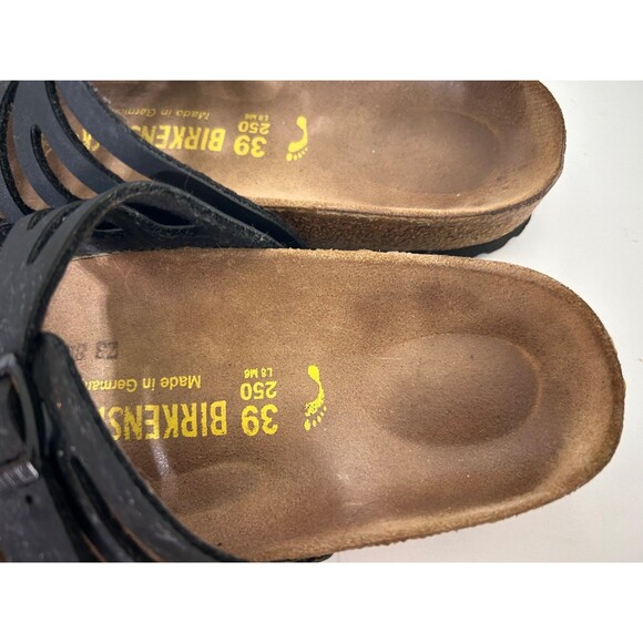 Birkenstock Granada Soft Foot Leather Slide Women Size 8 39 Germany Made Shoes - Picture 7 of 11